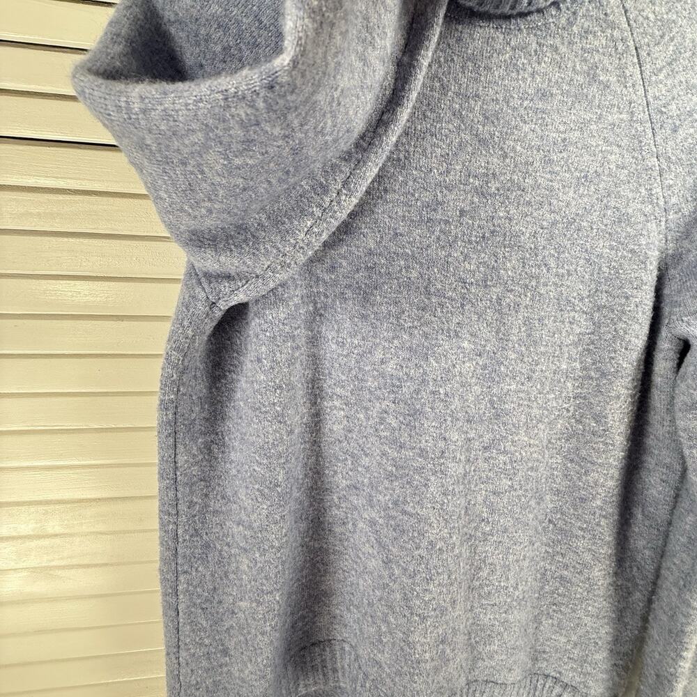 J.Crew SuperSoft Turtleneck Sweater Wool Alpaca Blend Blue Womens SIZE XS Cozy - Picture 4 of 12